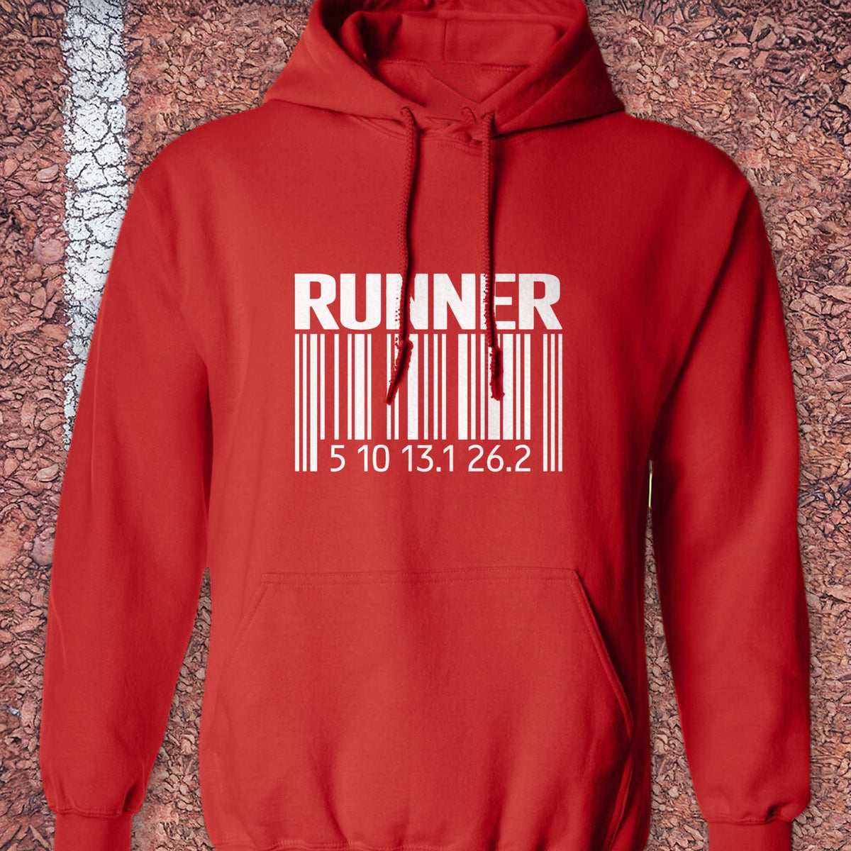 Bar Code Hoodie - Red