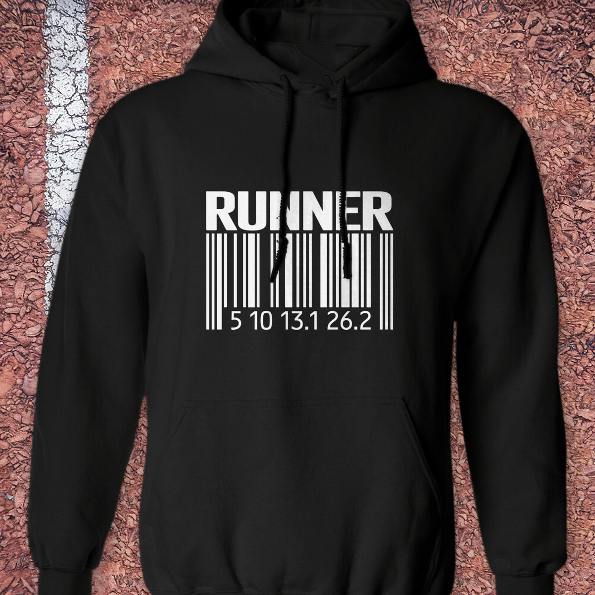 Bar Code Hoodie - Black