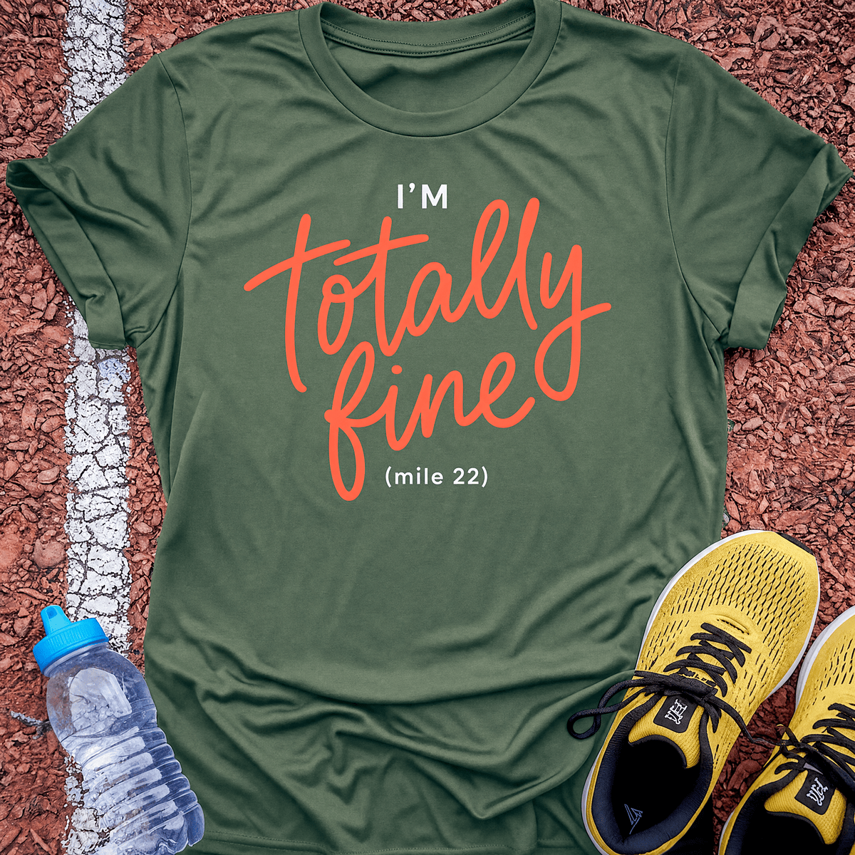 Totally Fine T-Shirt - Military Green