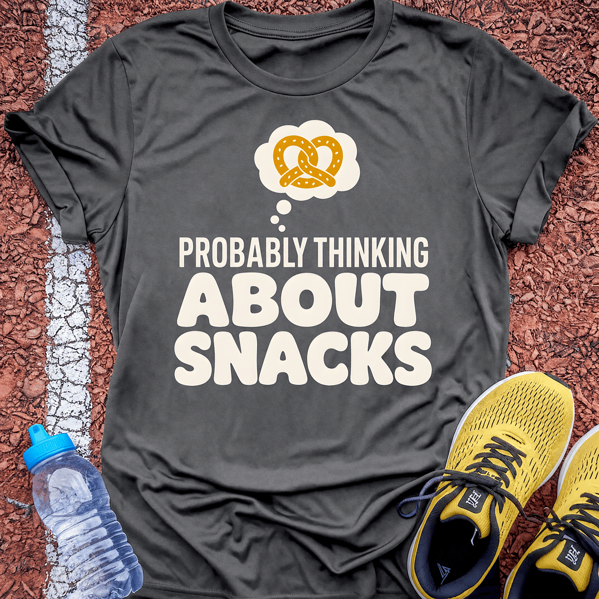 Thinking About Snacks - Charcoal