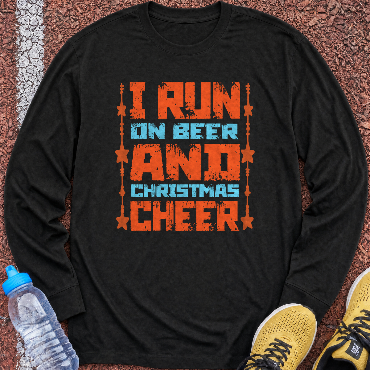 Beer & Christmas Cheer Long Sleeve - Black