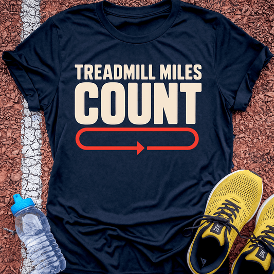 Treadmill Miles Count - Navy
