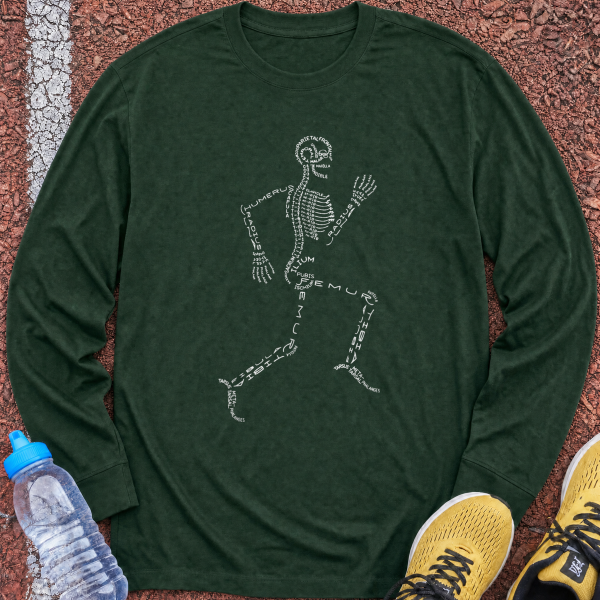 Bones Long Sleeve - Forest Green