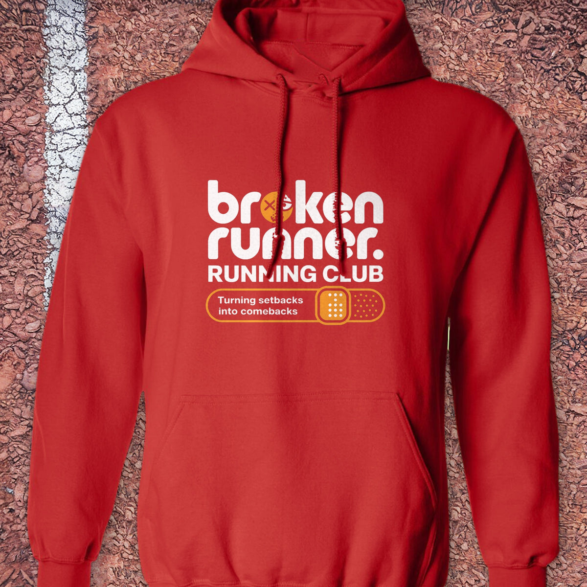 Broken Runner Hoodie - Red