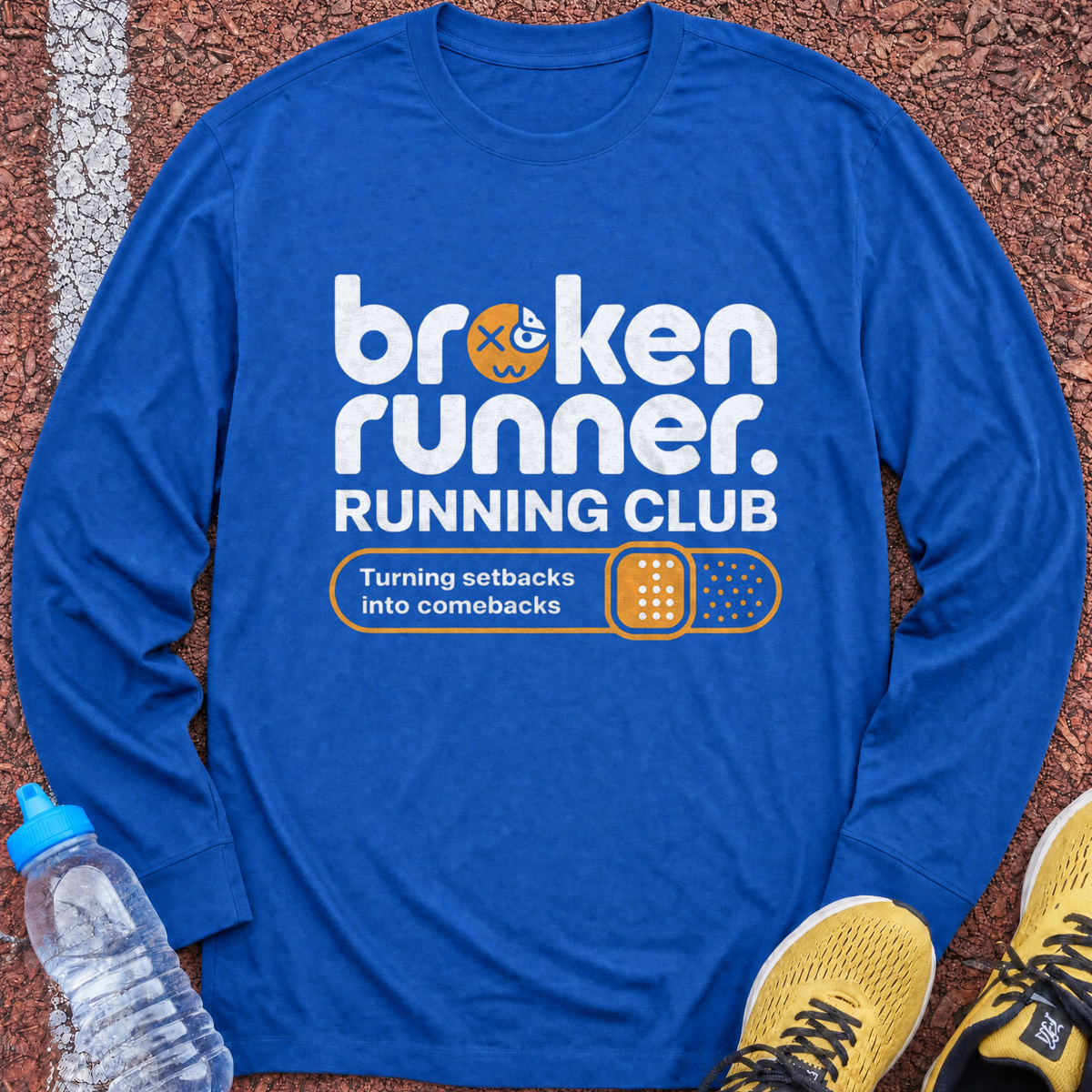 Broken Runner Long Sleeve - Royal