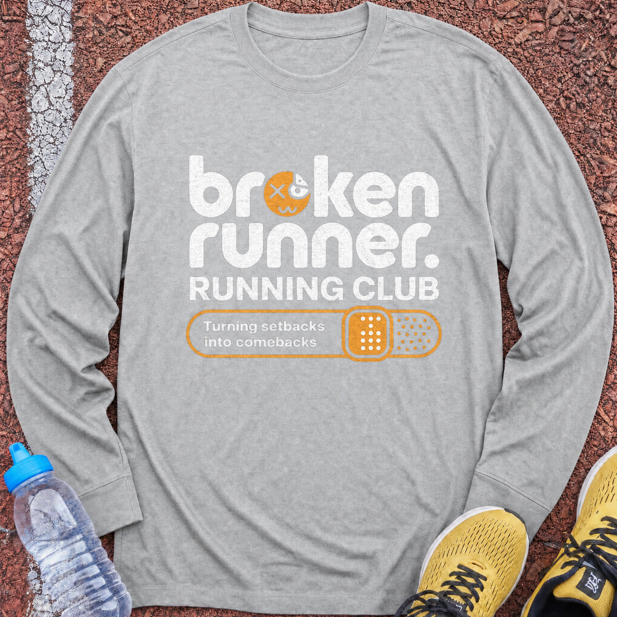 Broken Runner Long Sleeve - Sport Grey