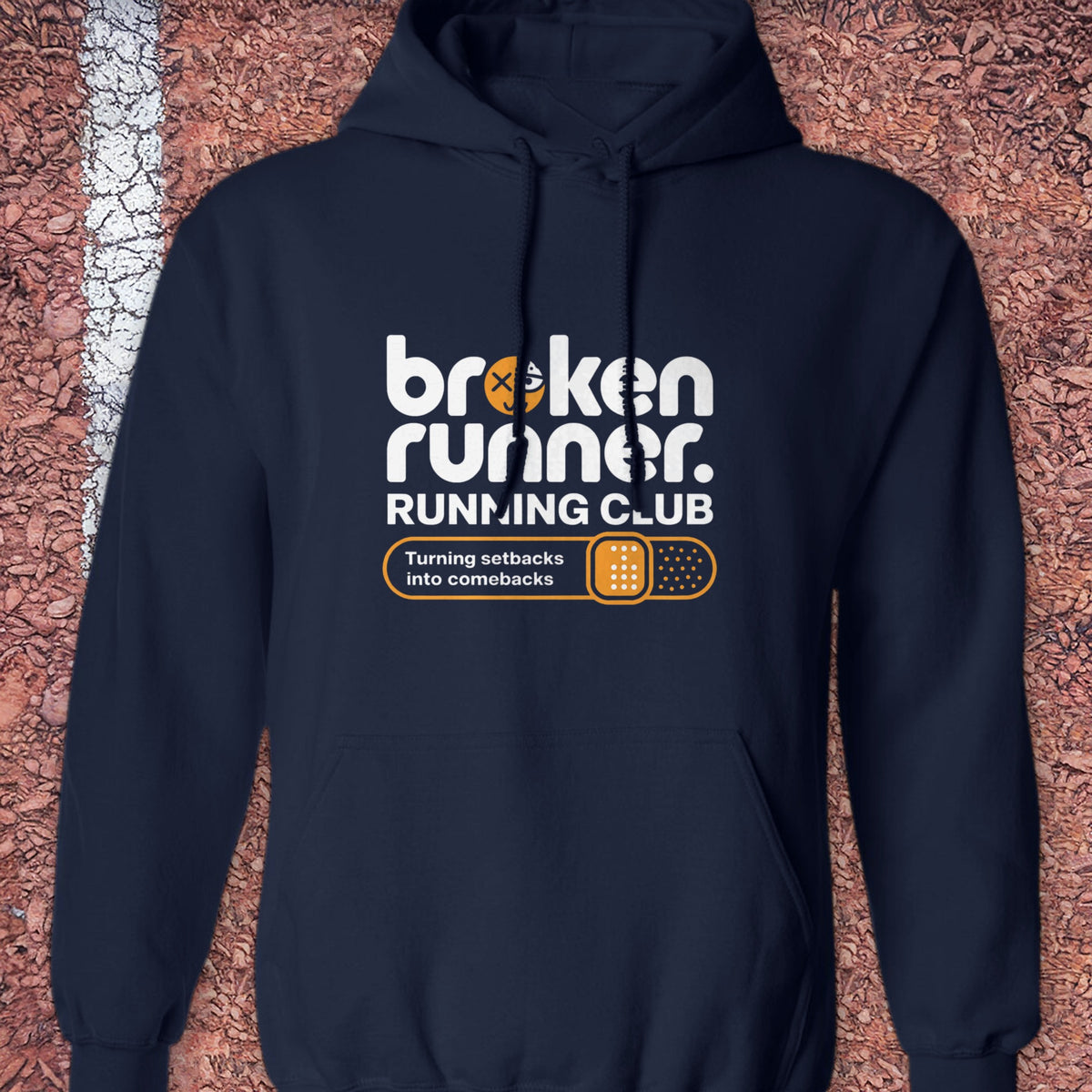 Broken Runner Hoodie - Navy