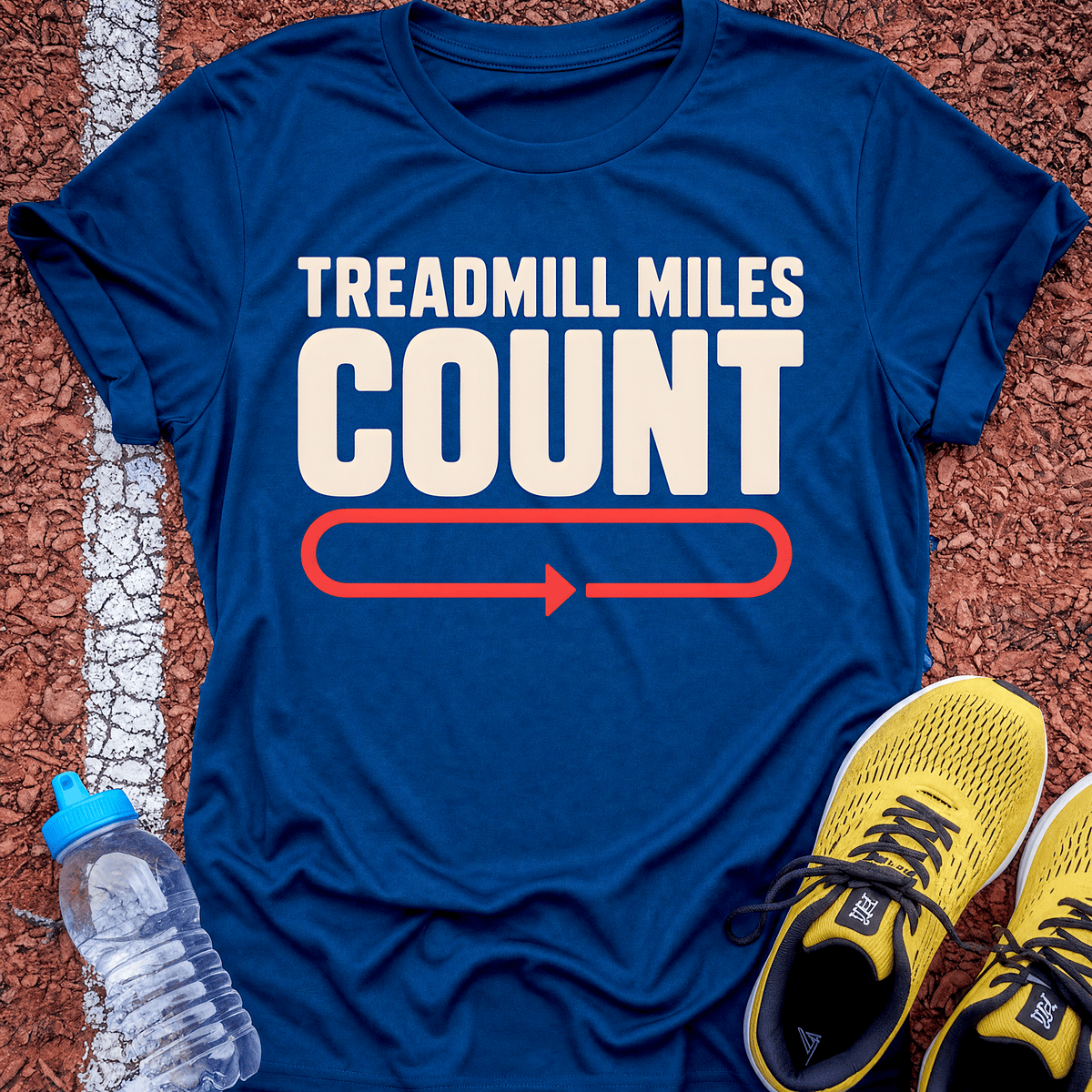Treadmill Miles Count - Royal