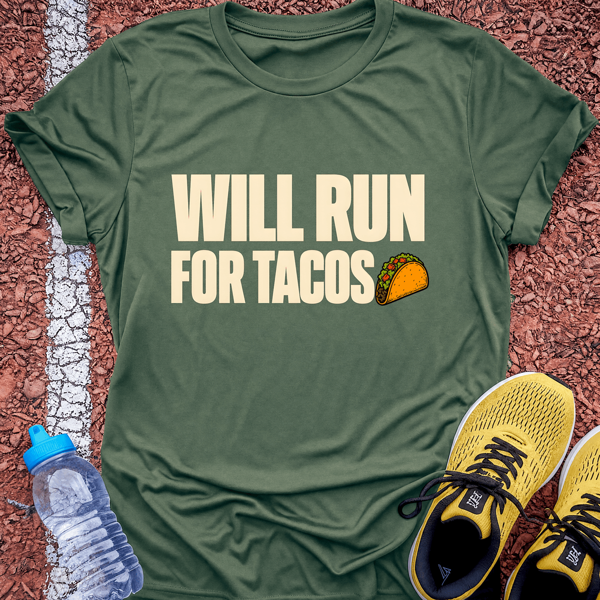 Run for Tacos - Military Green