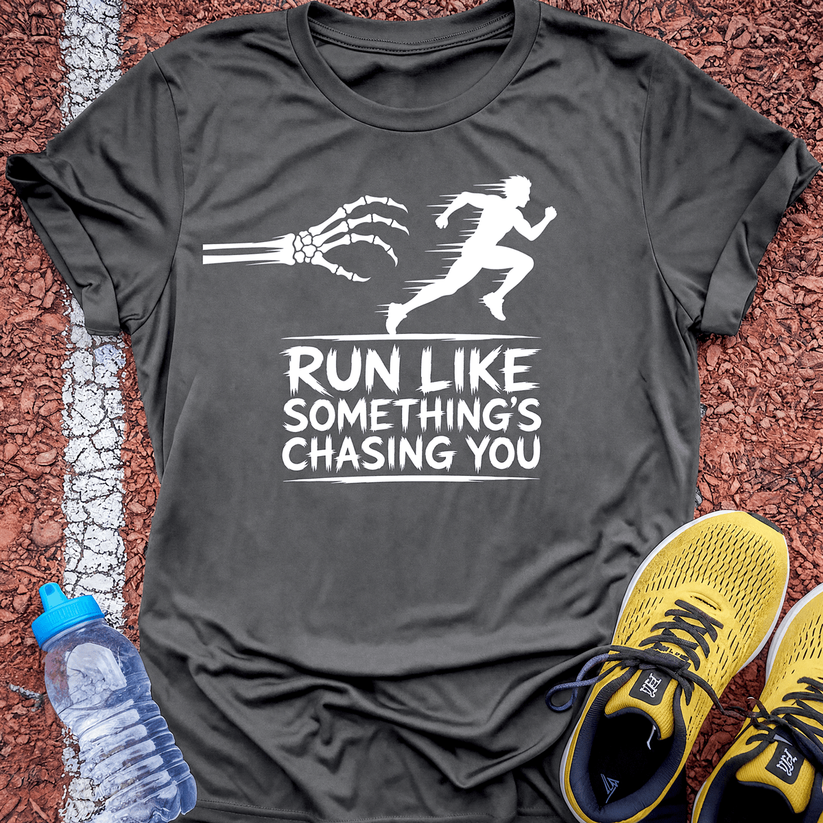 Run Like Something's Chasing You - Charcoal