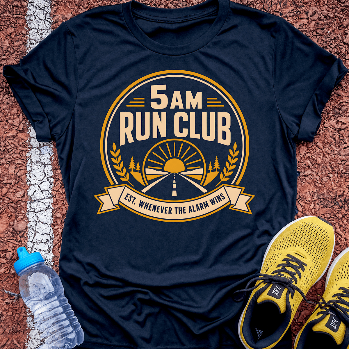5AM Run Club T-Shirt - Navy