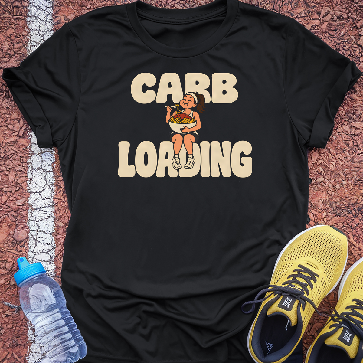 Carb Loading Night Tech Tee - Black
