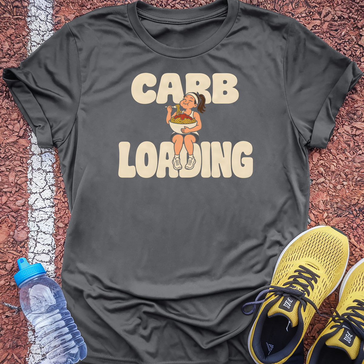 Carb Loading Night T-Shirt - Dark Heather