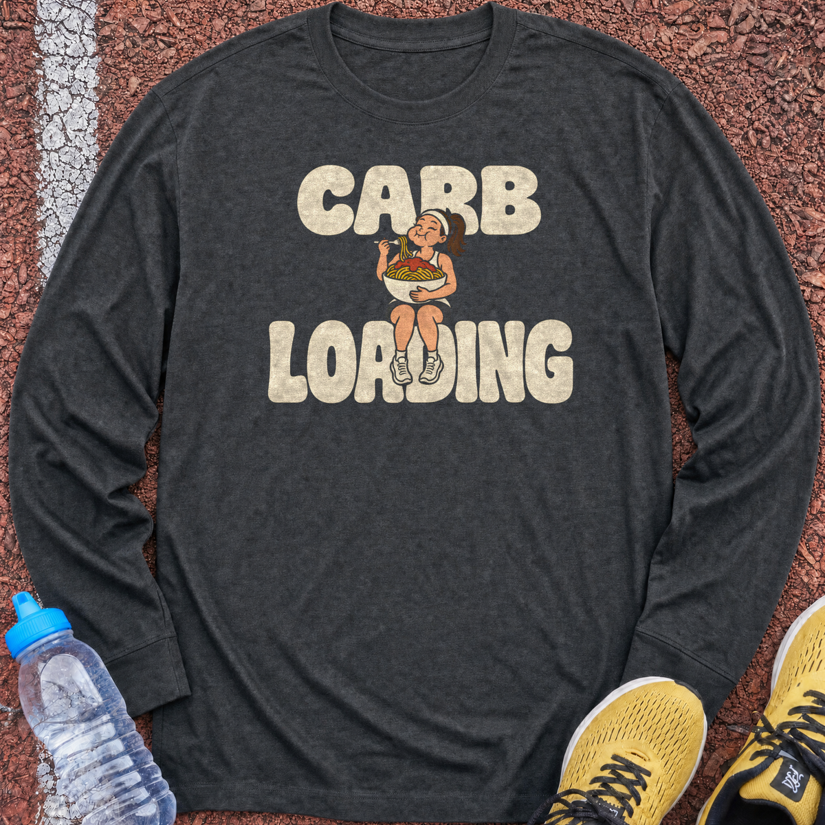 Carb Loading Night Long Sleeve - Dark Heather