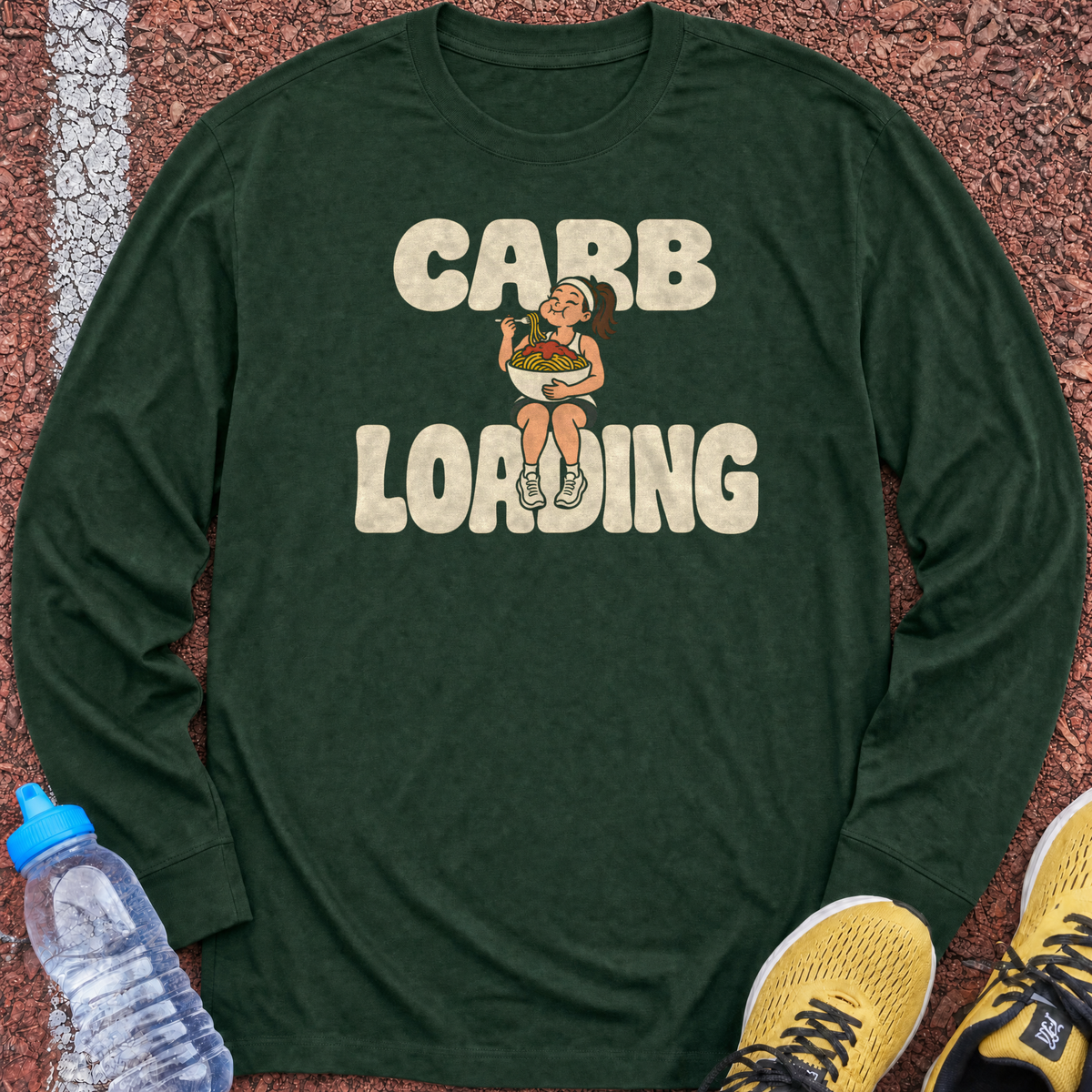 Carb Loading Night Long Sleeve - Forest Green