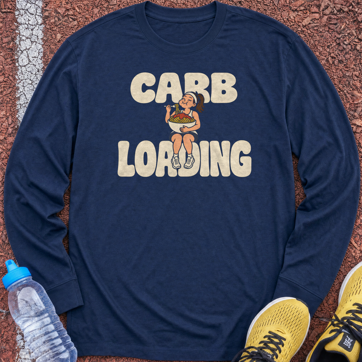 Carb Loading Night Long Sleeve - Navy