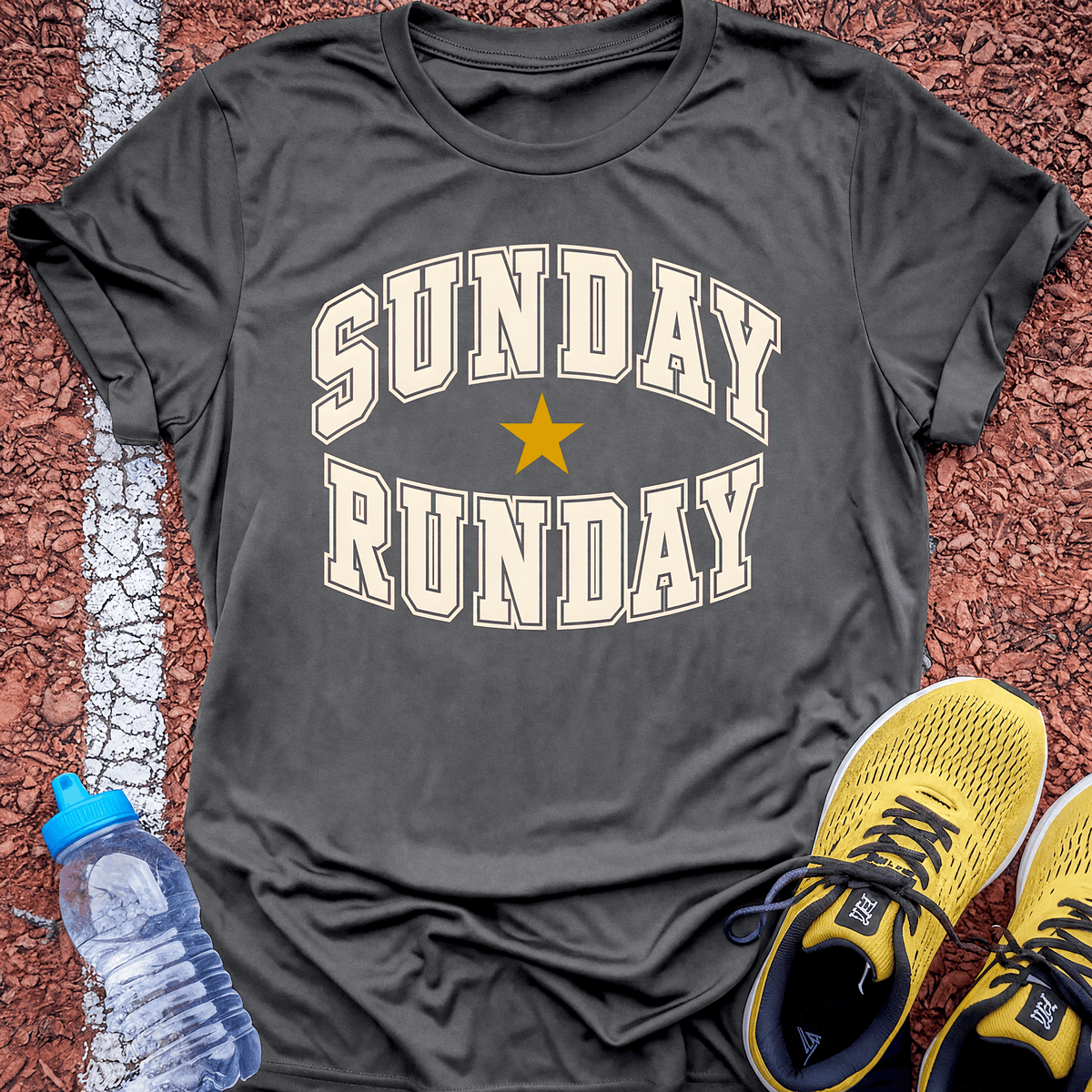 Sunday Runday T-Shirt - Charcoal