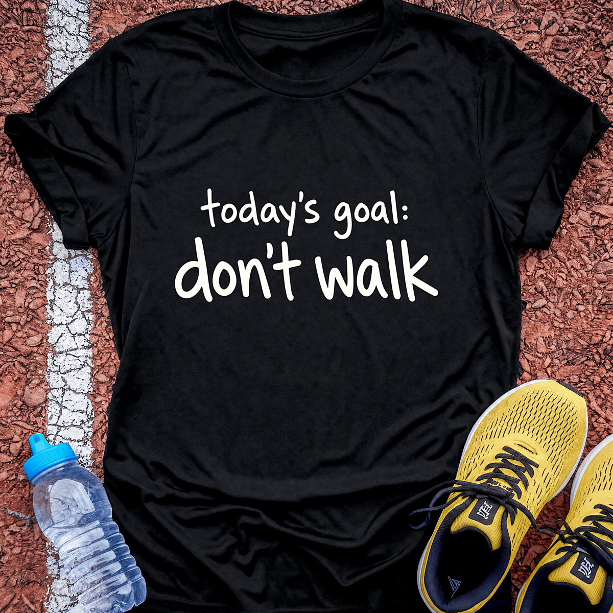 Don't Walk Today T-Shirt - Black