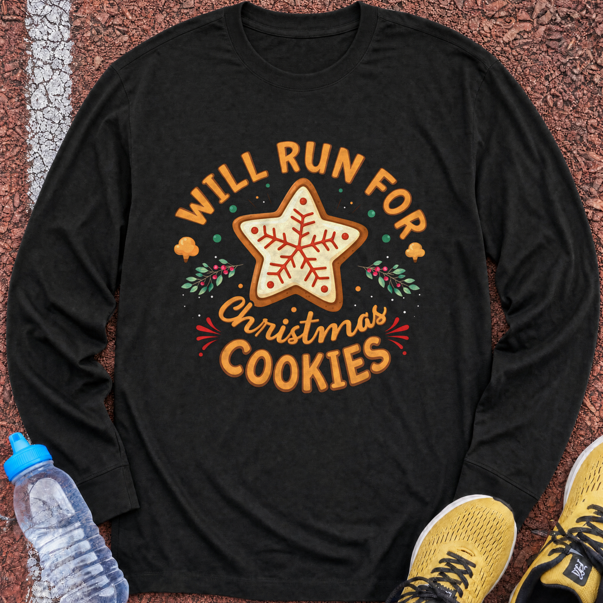 Christmas Cookies Long Sleeve - Black