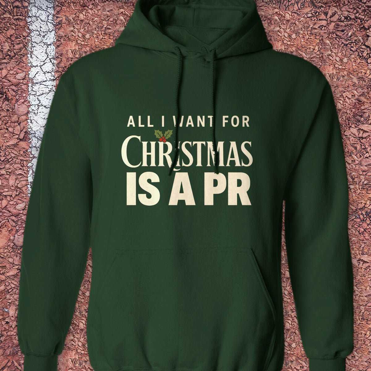 Christmas PR Hoodie - Forest Green