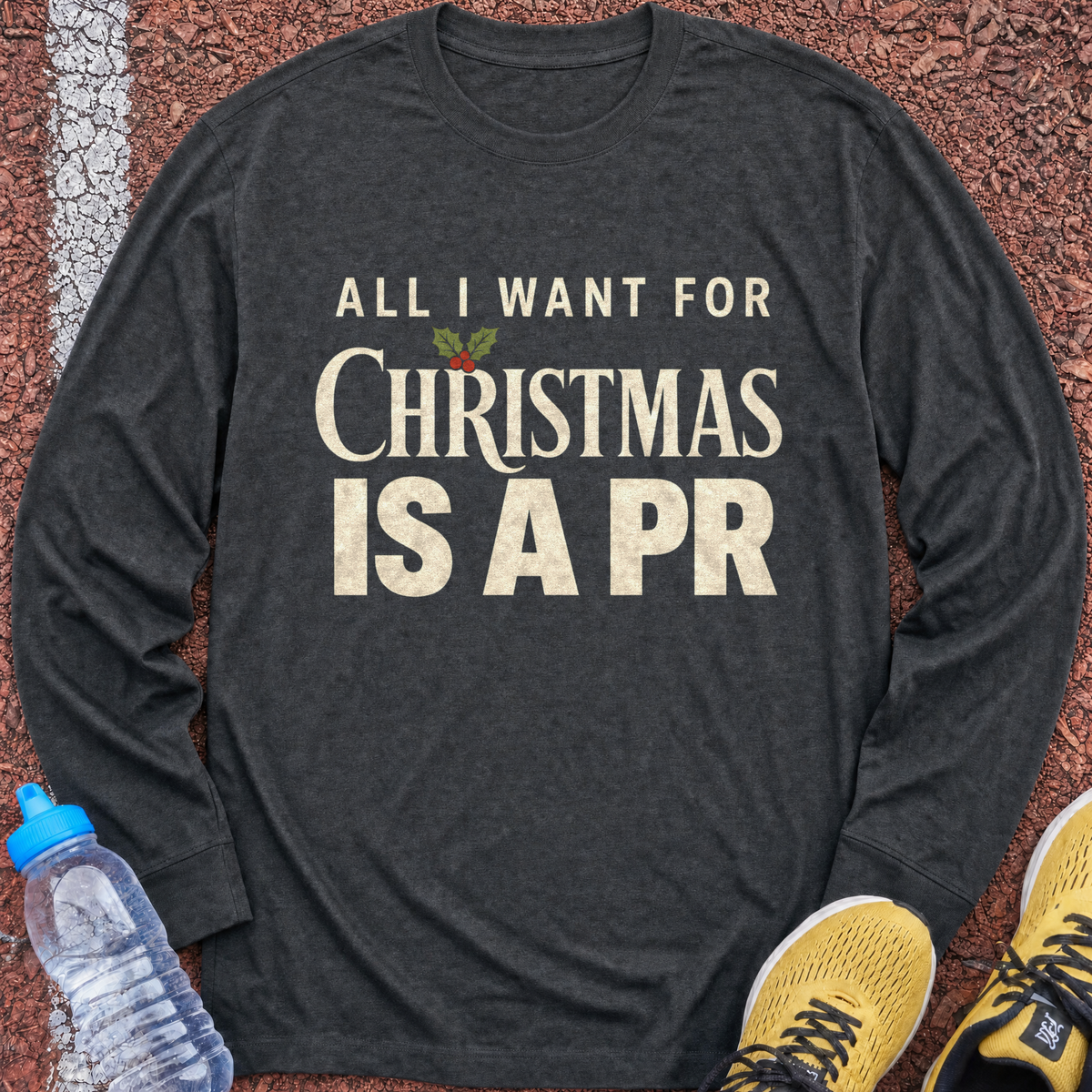 Christmas PR Long Sleeve - Dark Heather