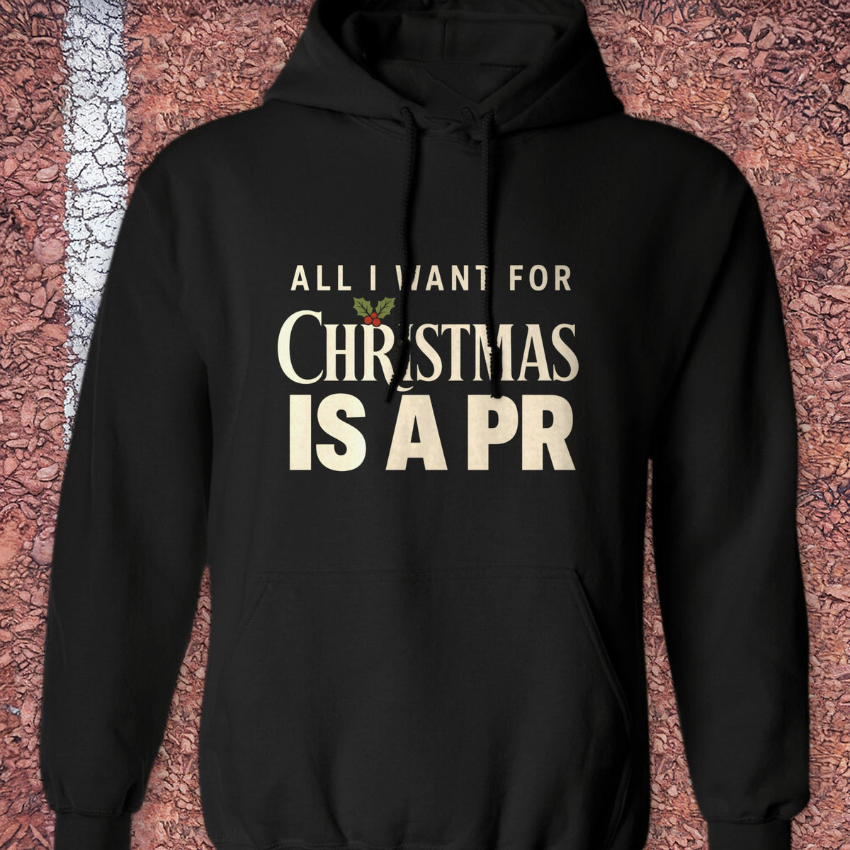 Christmas PR Hoodie - Black