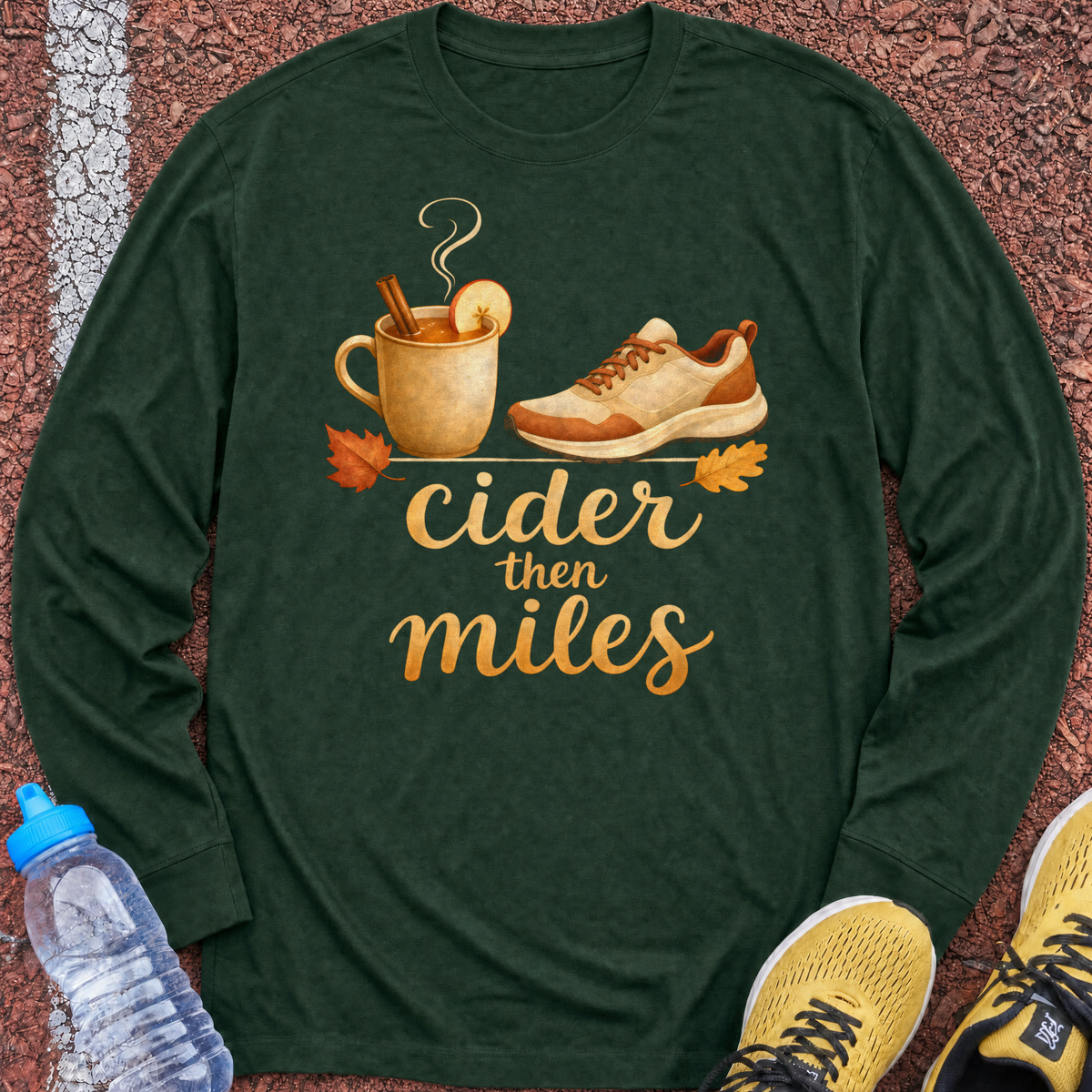 Cider Then Miles Long Sleeve - Forest Green