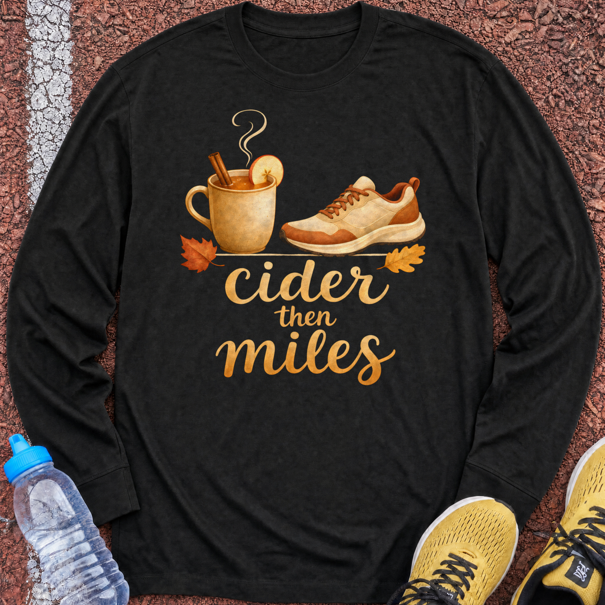 Cider Then Miles Long Sleeve - Black
