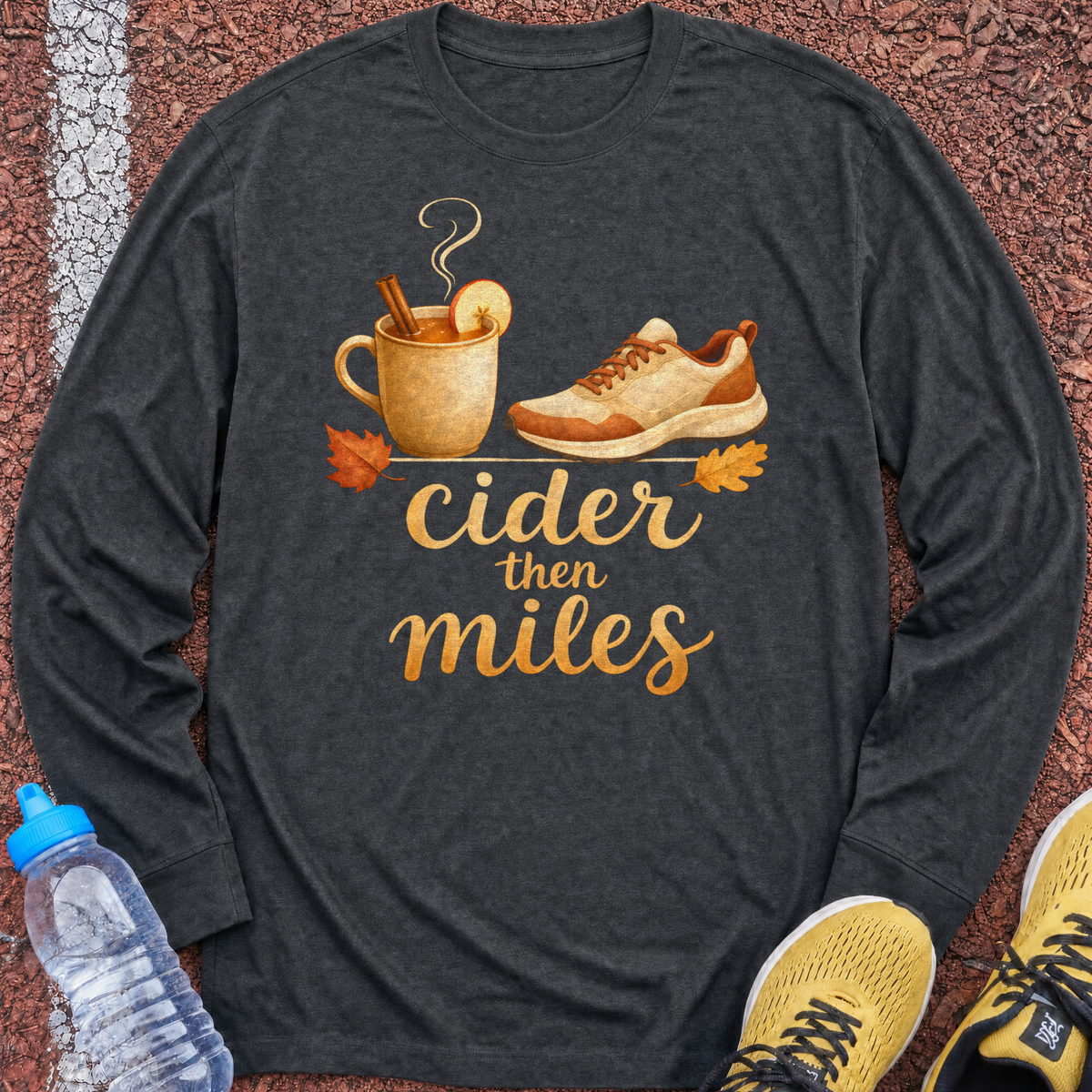 Cider Then Miles Long Sleeve - Dark Heather