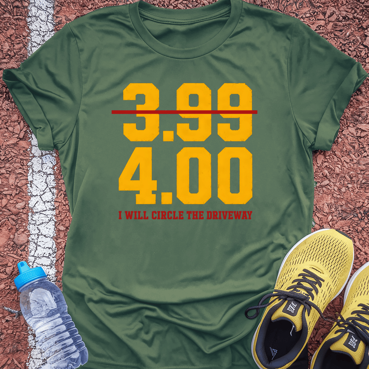 Circle the Driveway T-Shirt - Military Green