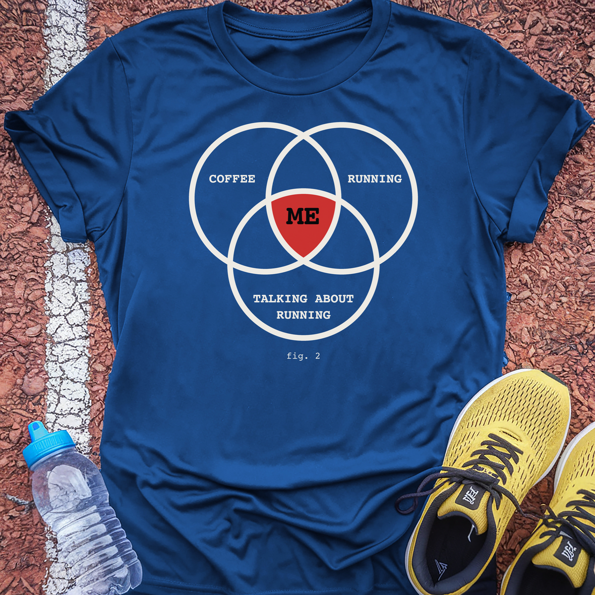 Coffee Running Talking About Running T-Shirt - Royal