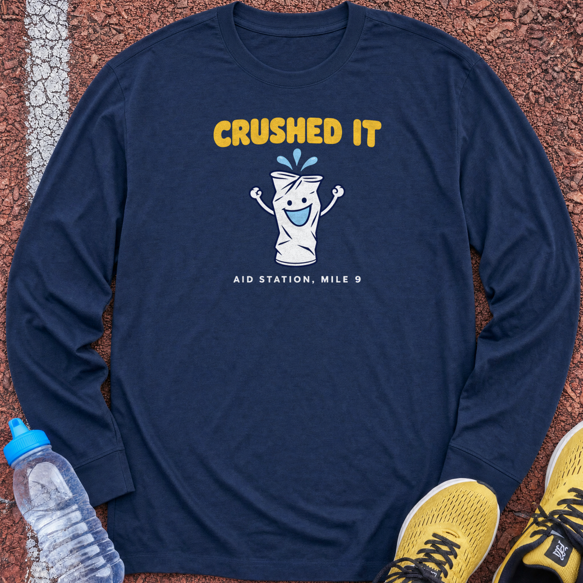 Crushed It Long Sleeve - Navy