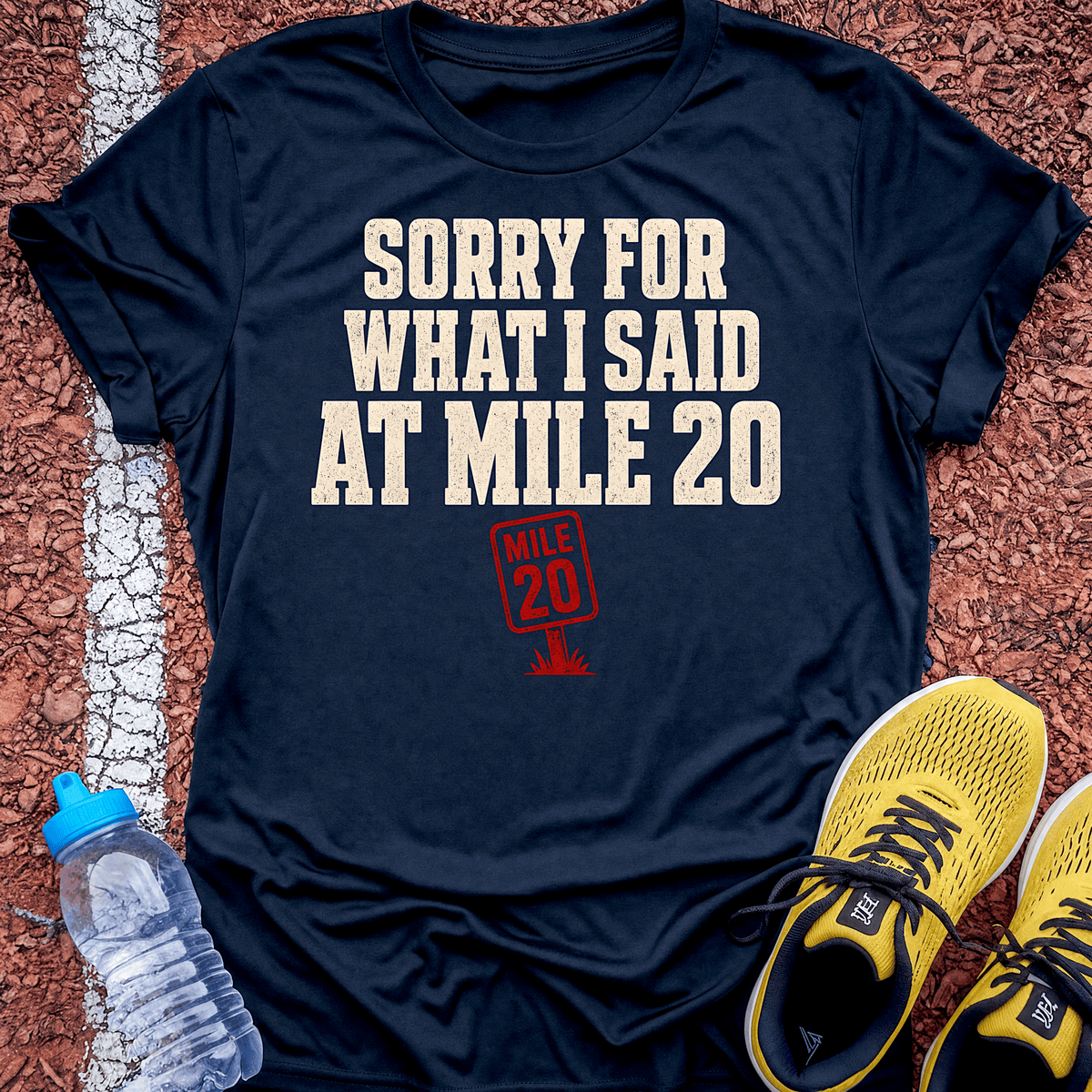 Mile 20 T-Shirt - Navy
