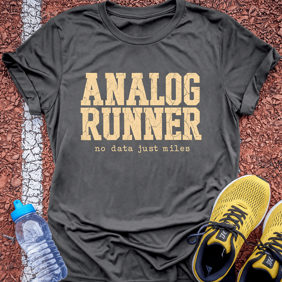 Analog Runner T-Shirt - Charcoal