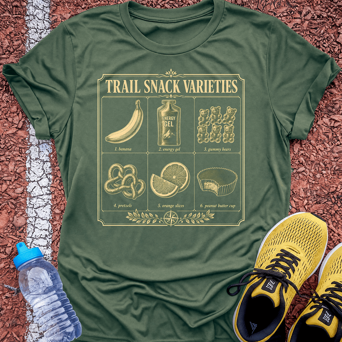 Trail Snacks T-Shirt - Military Green