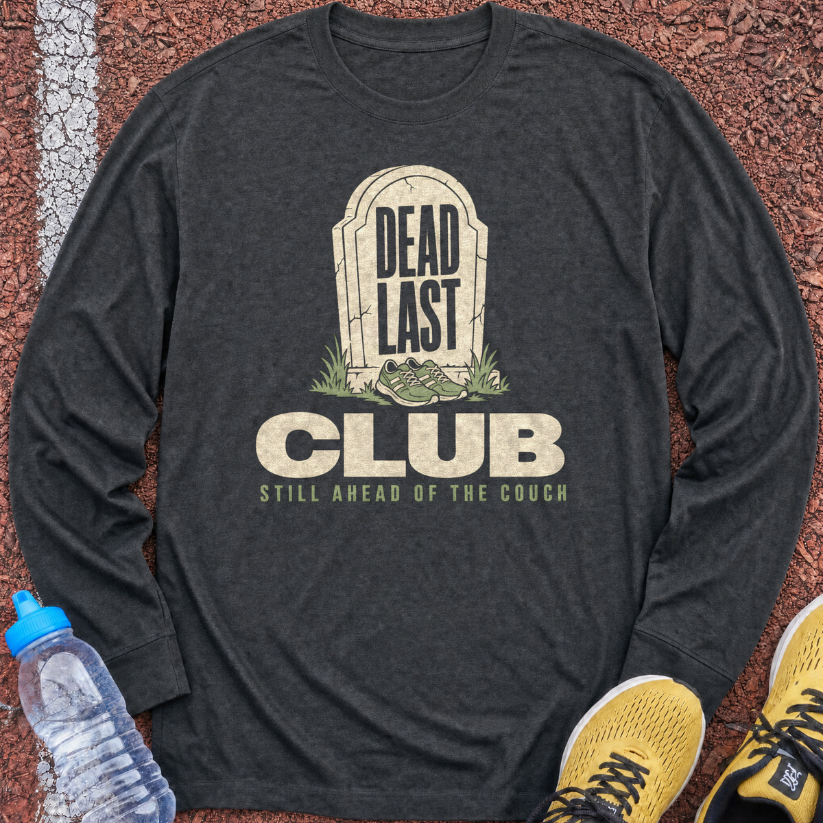 Dead Last Club Long Sleeve - Dark Heather