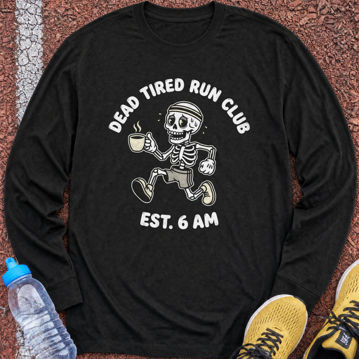 Dead Tired Run Club Long Sleeve - Black