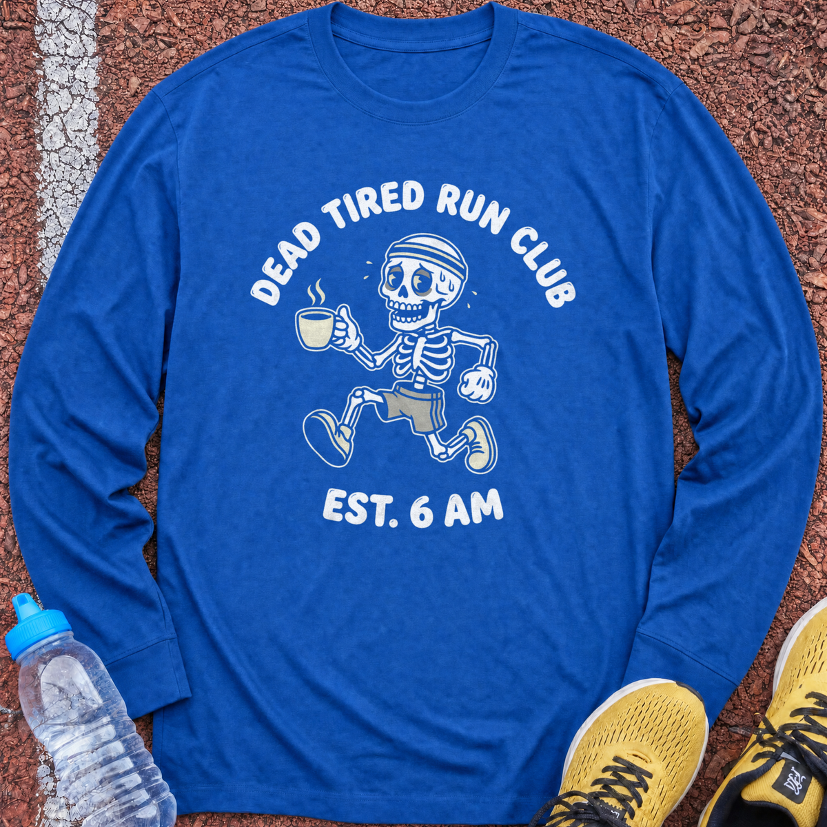 Dead Tired Run Club Long Sleeve - Royal