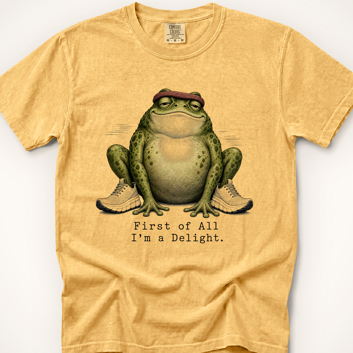 First of All Frog T-Shirt - Mustard