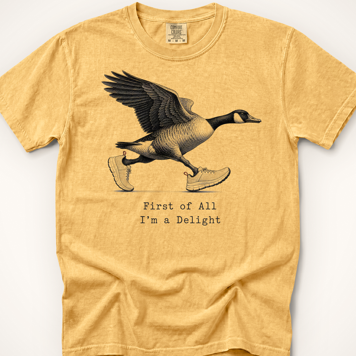 First of All Goose T-Shirt - Mustard