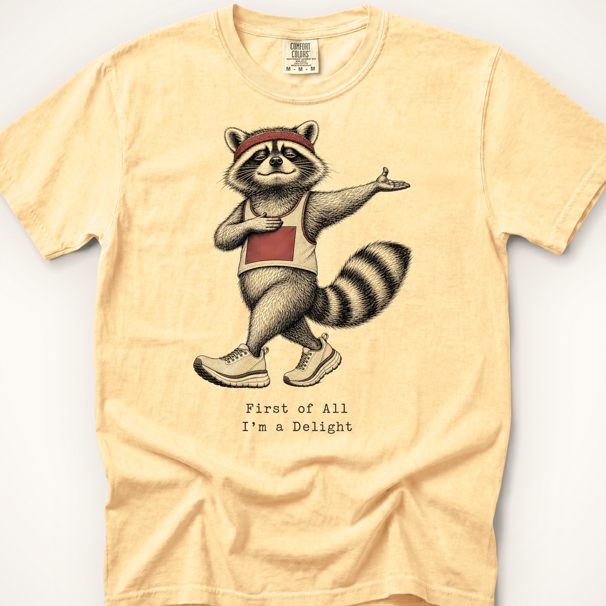 First of All Raccoon T-Shirt - Butter