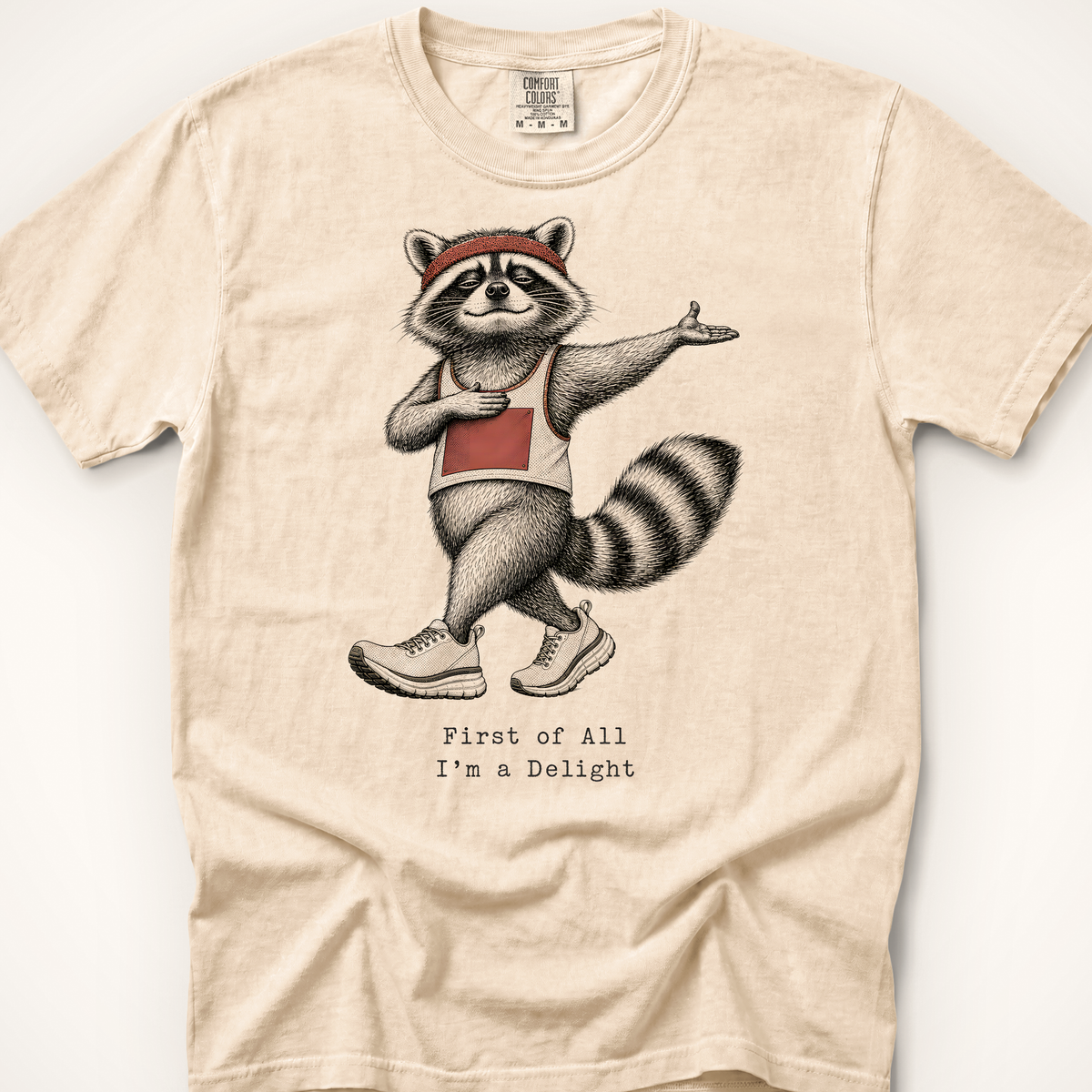 First of All Raccoon T-Shirt - Ivory