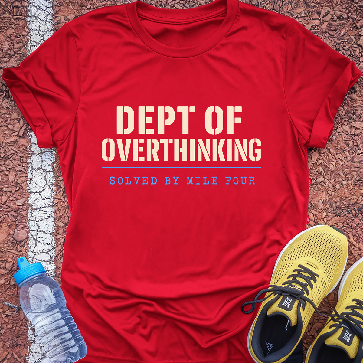 Dept of Overthinking T-Shirt - Red
