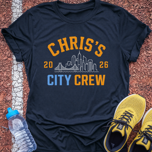 Personalised city crew t-shirt