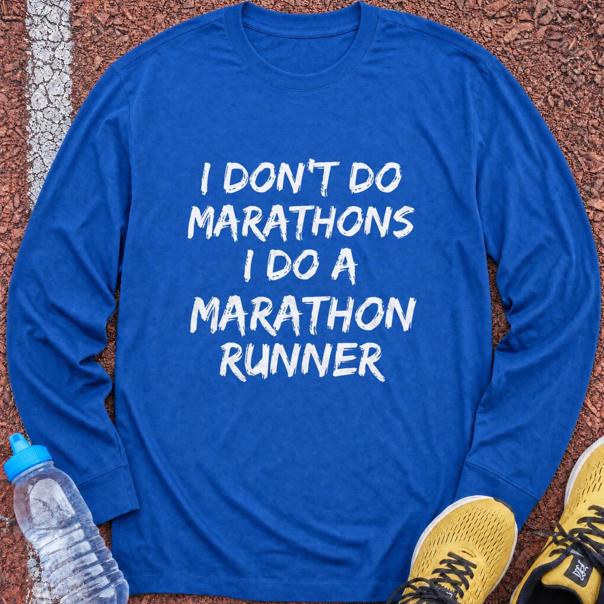 Do a Marathon Runner Long Sleeve - Royal