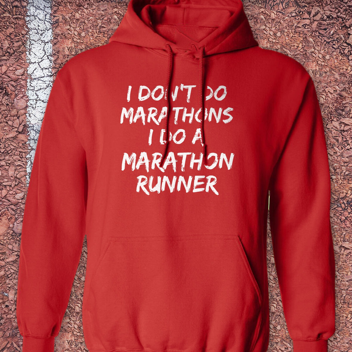 Do a Marathon Runner Hoodie - Red
