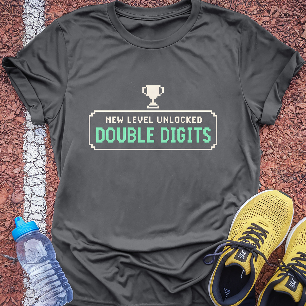 Double Digits Unlocked T-Shirt - Charcoal