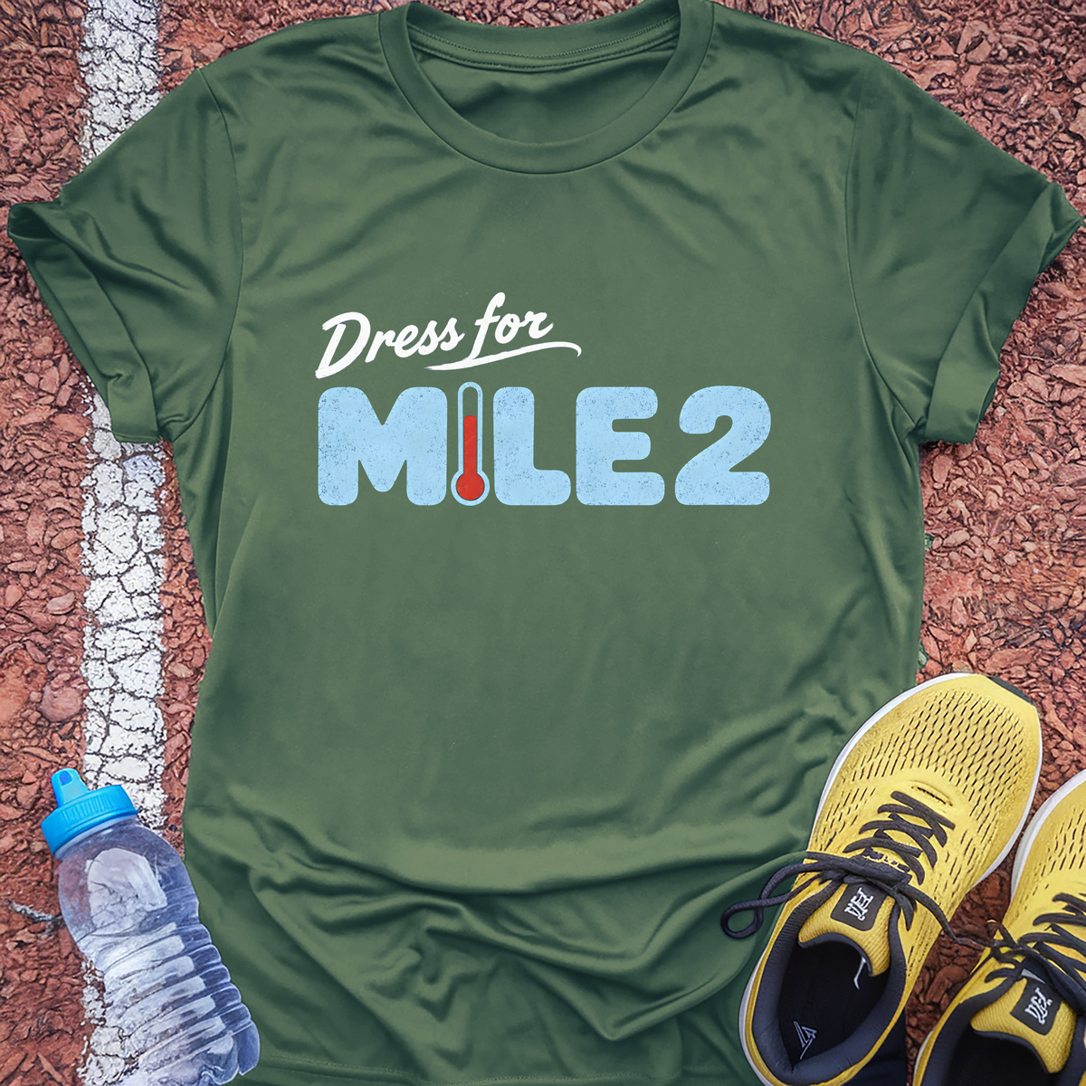 Dress For Mile 2 Tech Tee - Forest Green