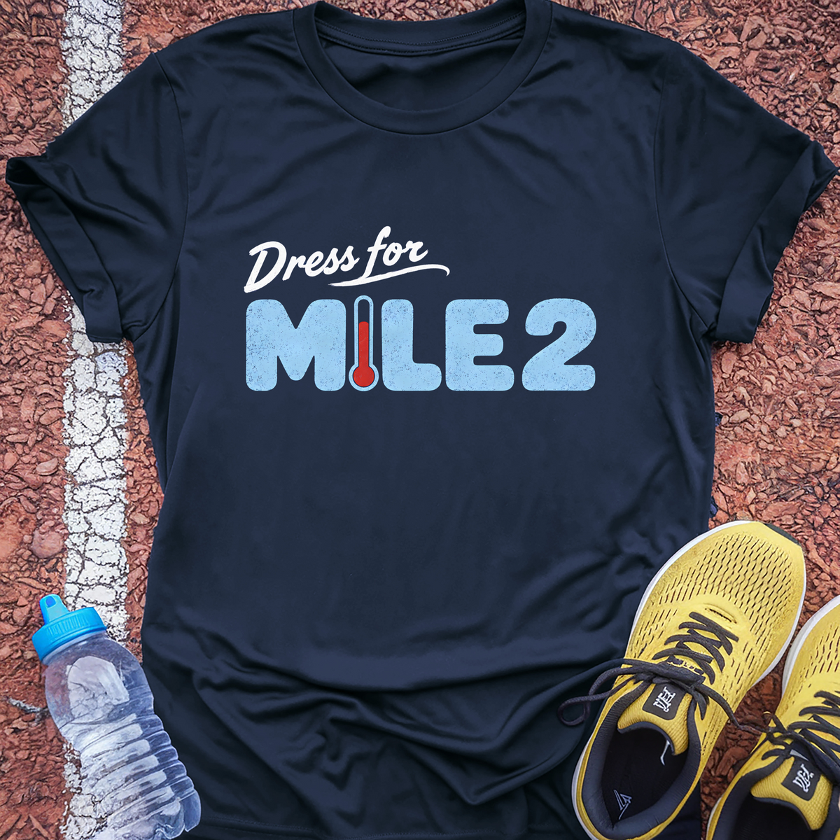 Dress For Mile 2 Tech Tee - True Navy