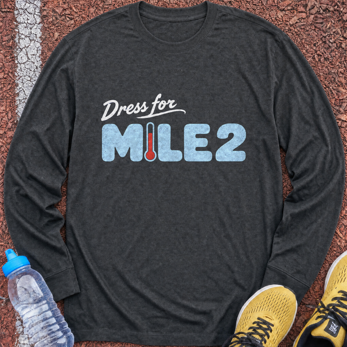 Dress For Mile 2 Long Sleeve - Dark Heather